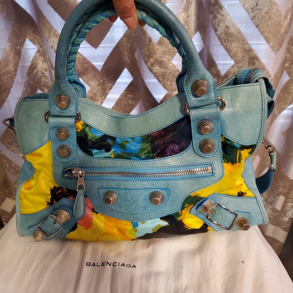 Balenciaga colorful handbag